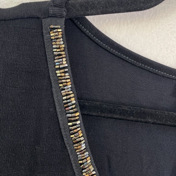 NEW Catherines Plus 2X Sleeveless Tank Top With Metallic Trim Stretch Shirt - Picture 8 of 9